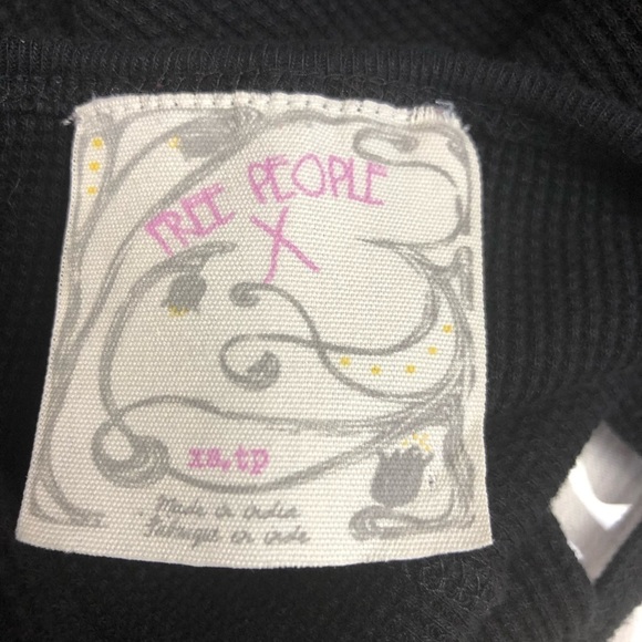 FREE People Marion blacke Embroidered thermal - Picture 4 of 10